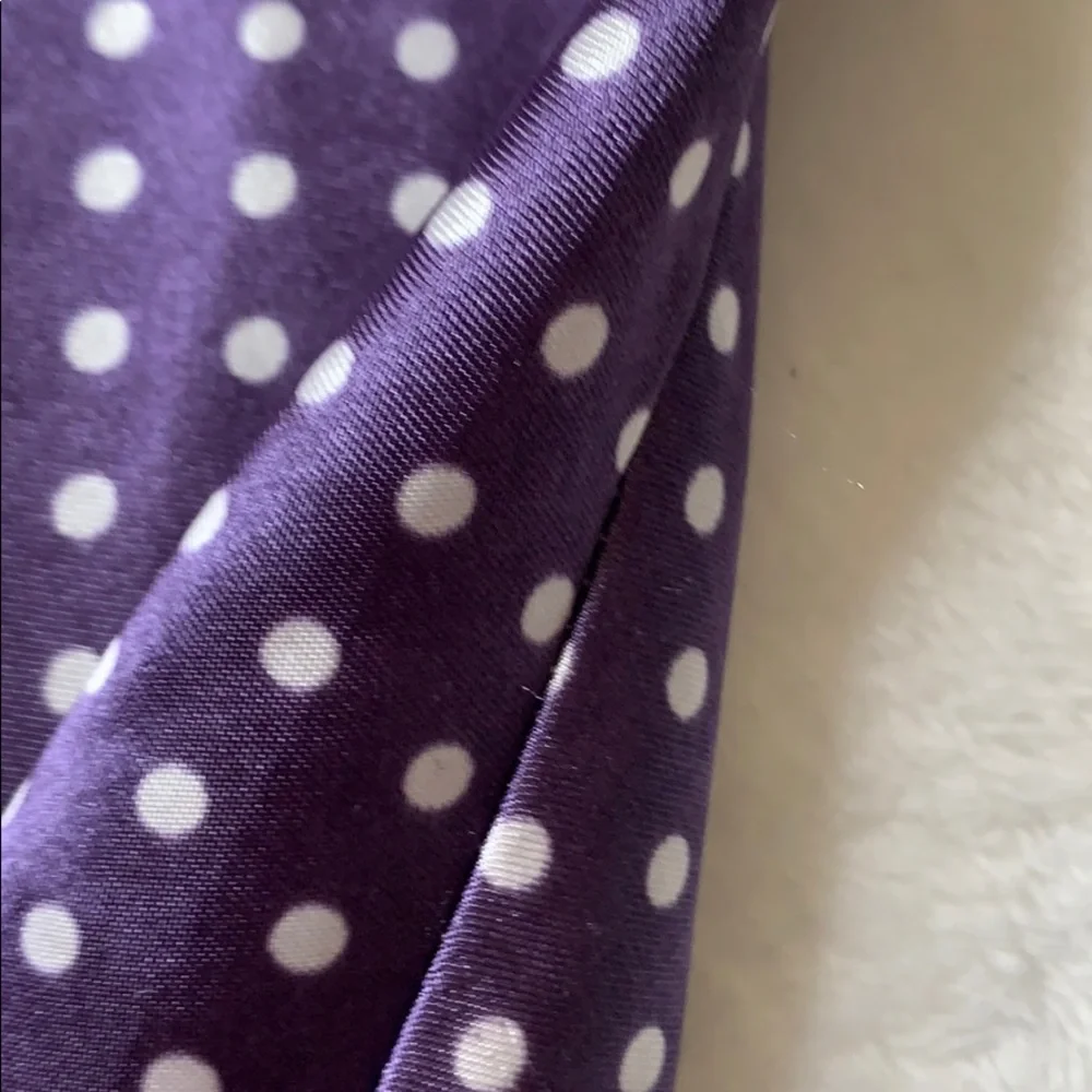 Vintage Bay 6 NY purple polka dot nightgown M - Picture 12 of 15